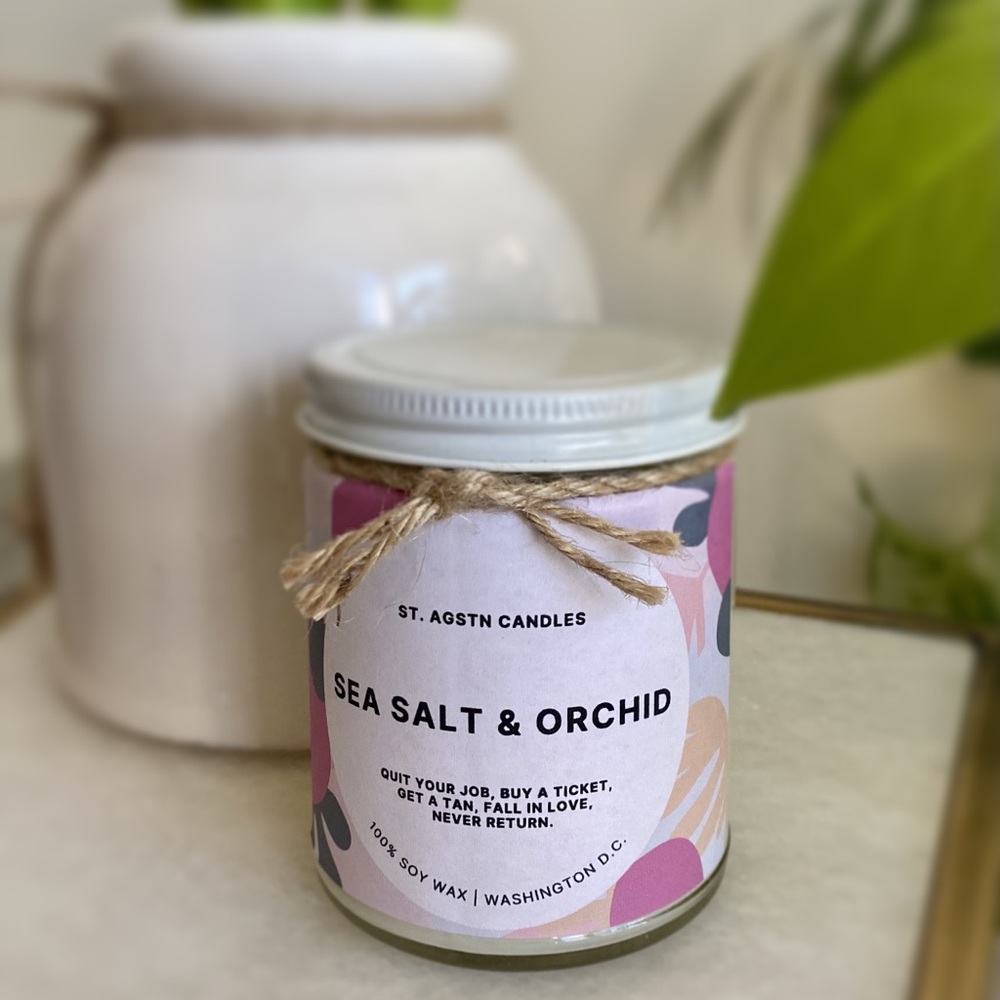 St. AGSTN  - Sea Salt & Orchid - 9 oz (Soy Wax).